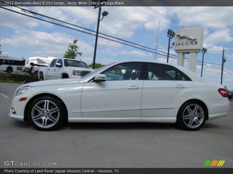 Arctic White / Natural Beige/Black 2011 Mercedes-Benz E 350 Sedan