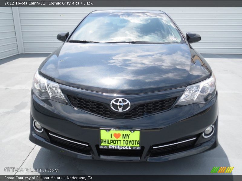 Cosmic Gray Mica / Black 2012 Toyota Camry SE