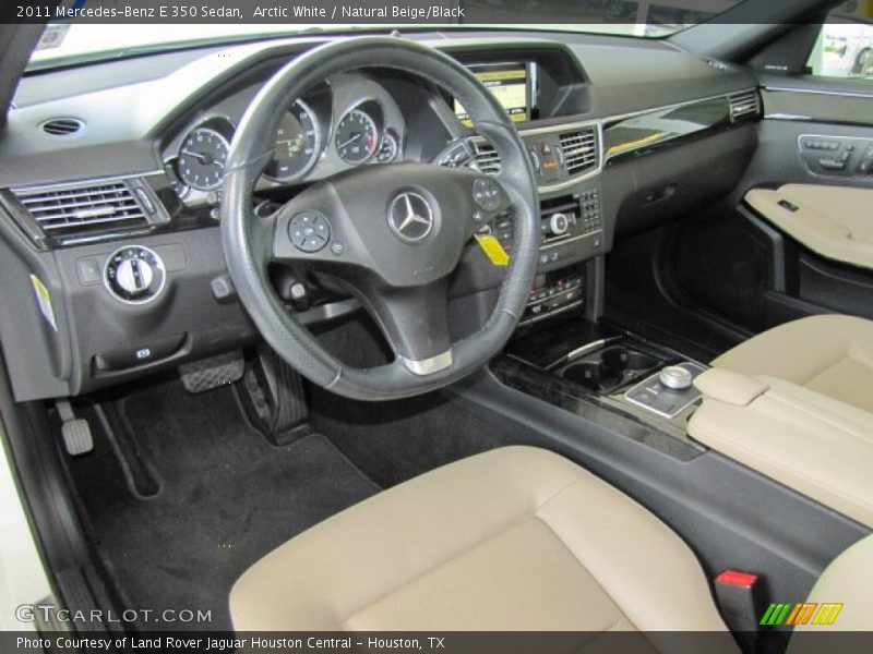 Arctic White / Natural Beige/Black 2011 Mercedes-Benz E 350 Sedan