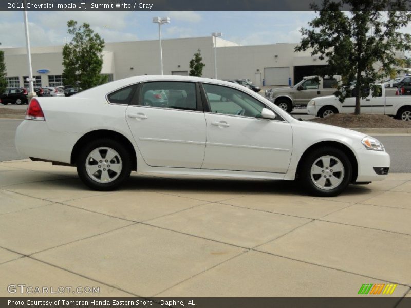 Summit White / Gray 2011 Chevrolet Impala LT
