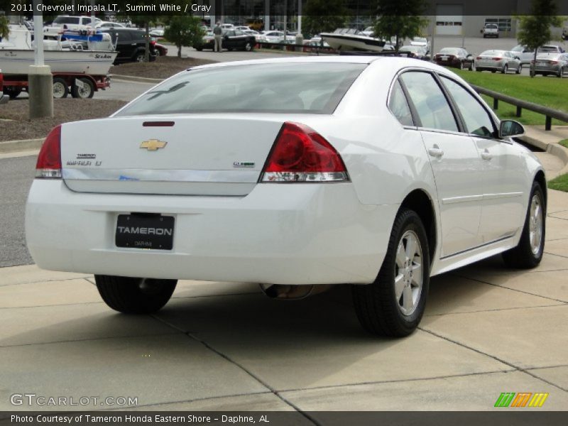 Summit White / Gray 2011 Chevrolet Impala LT