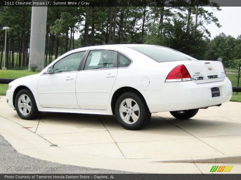 Summit White / Gray 2011 Chevrolet Impala LT