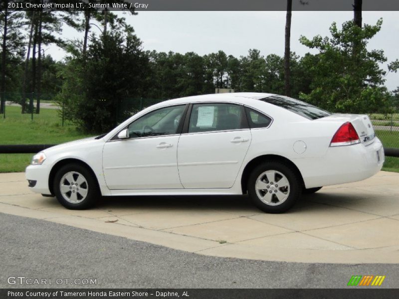 Summit White / Gray 2011 Chevrolet Impala LT