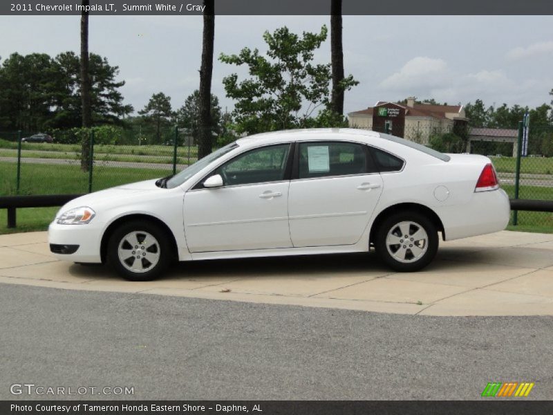 Summit White / Gray 2011 Chevrolet Impala LT