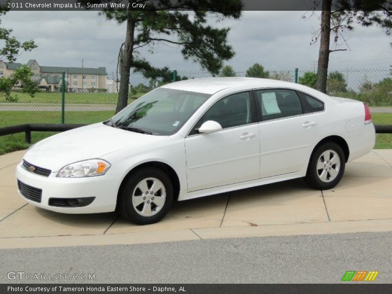 Summit White / Gray 2011 Chevrolet Impala LT