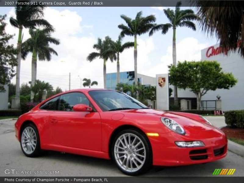 Guards Red / Black 2007 Porsche 911 Carrera Coupe