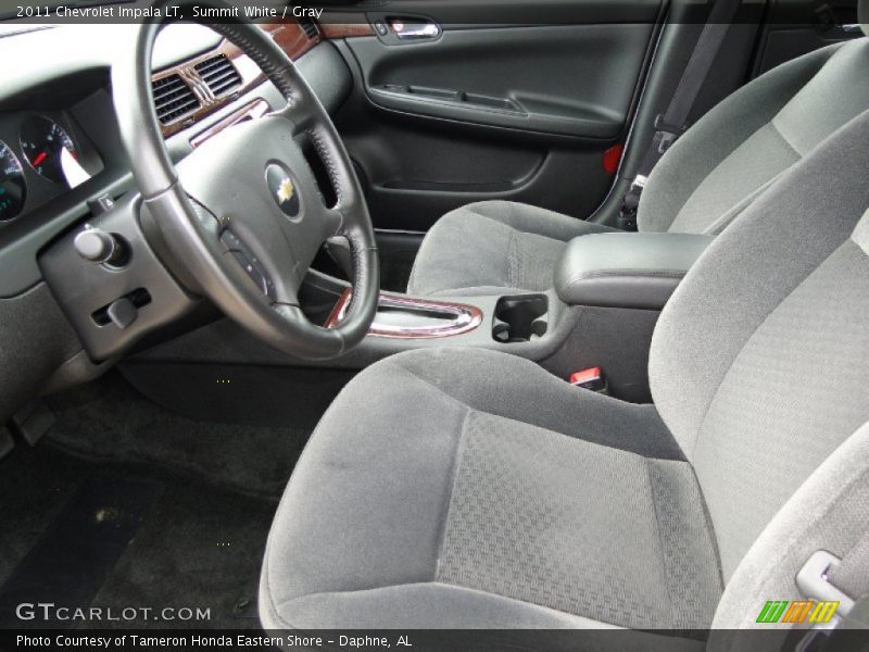 Summit White / Gray 2011 Chevrolet Impala LT