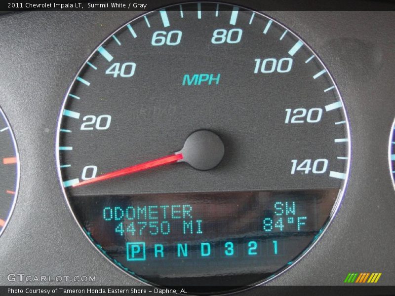 Summit White / Gray 2011 Chevrolet Impala LT