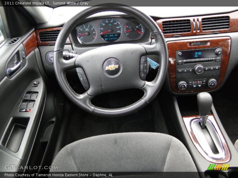 Summit White / Gray 2011 Chevrolet Impala LT