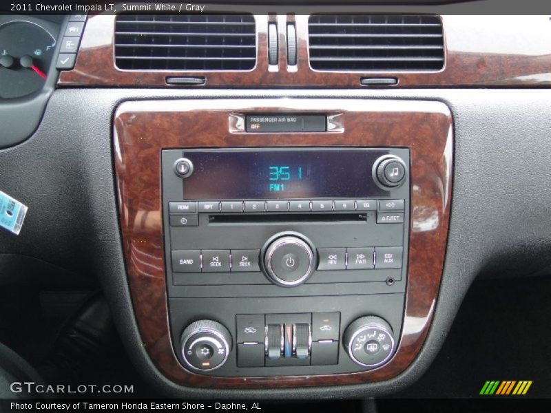 Summit White / Gray 2011 Chevrolet Impala LT
