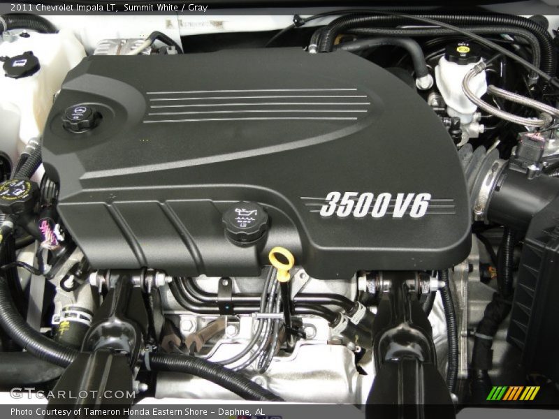 Summit White / Gray 2011 Chevrolet Impala LT