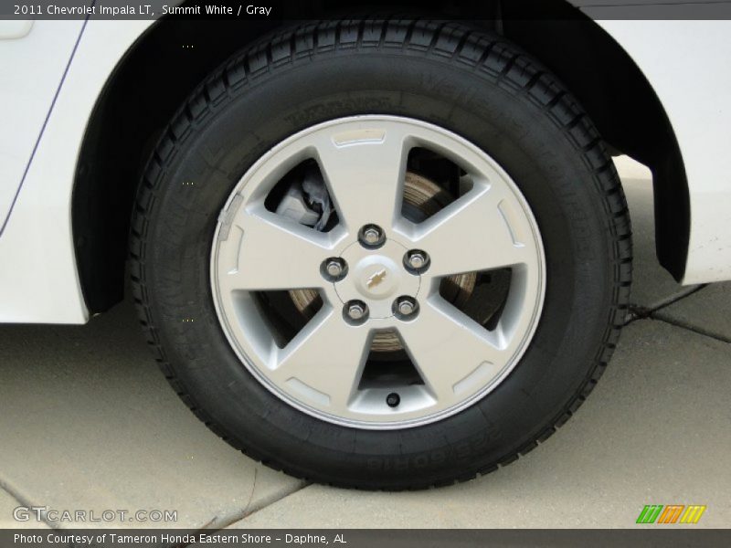 Summit White / Gray 2011 Chevrolet Impala LT