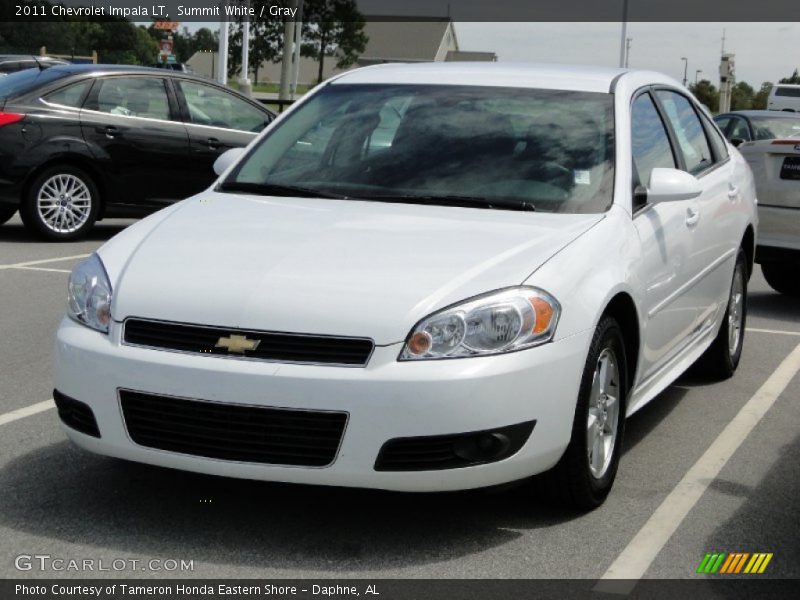 Summit White / Gray 2011 Chevrolet Impala LT