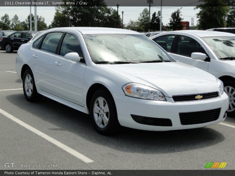 Summit White / Gray 2011 Chevrolet Impala LT