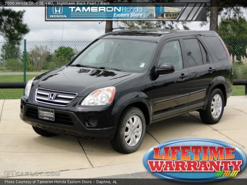 Nighthawk Black Pearl / Black 2006 Honda CR-V SE 4WD