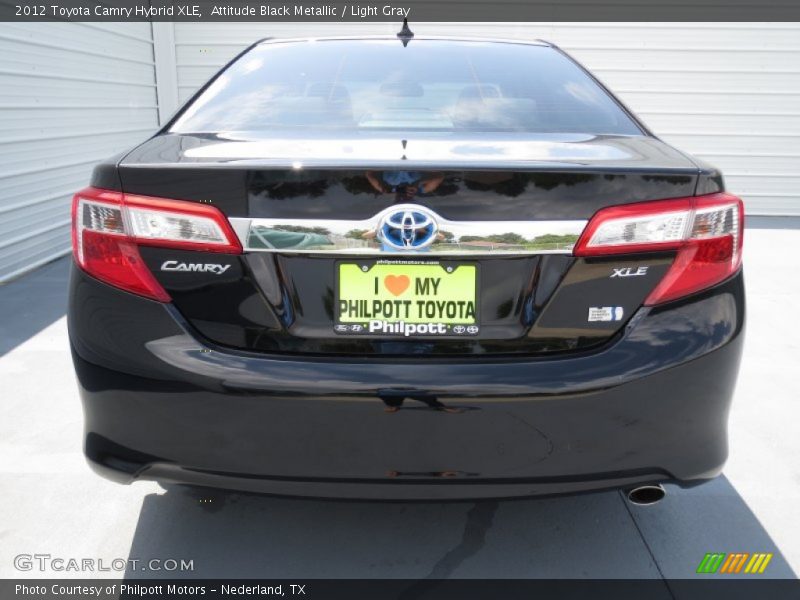 Attitude Black Metallic / Light Gray 2012 Toyota Camry Hybrid XLE