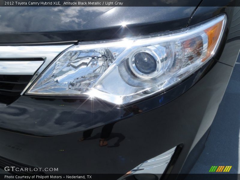 Attitude Black Metallic / Light Gray 2012 Toyota Camry Hybrid XLE