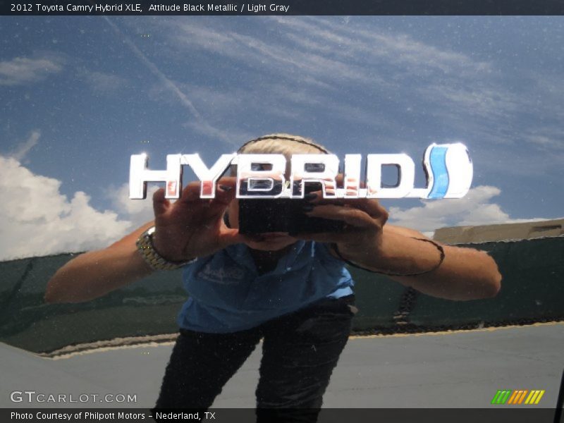 Attitude Black Metallic / Light Gray 2012 Toyota Camry Hybrid XLE