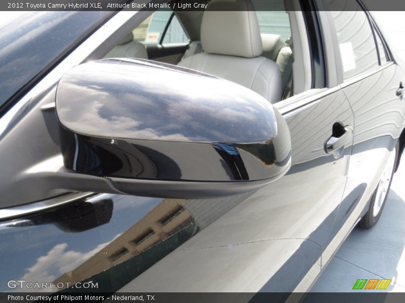 Attitude Black Metallic / Light Gray 2012 Toyota Camry Hybrid XLE