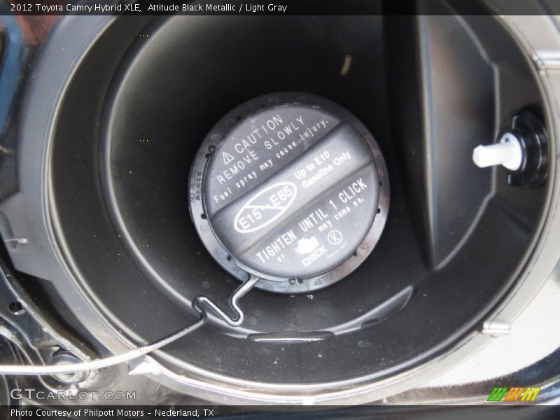 Attitude Black Metallic / Light Gray 2012 Toyota Camry Hybrid XLE