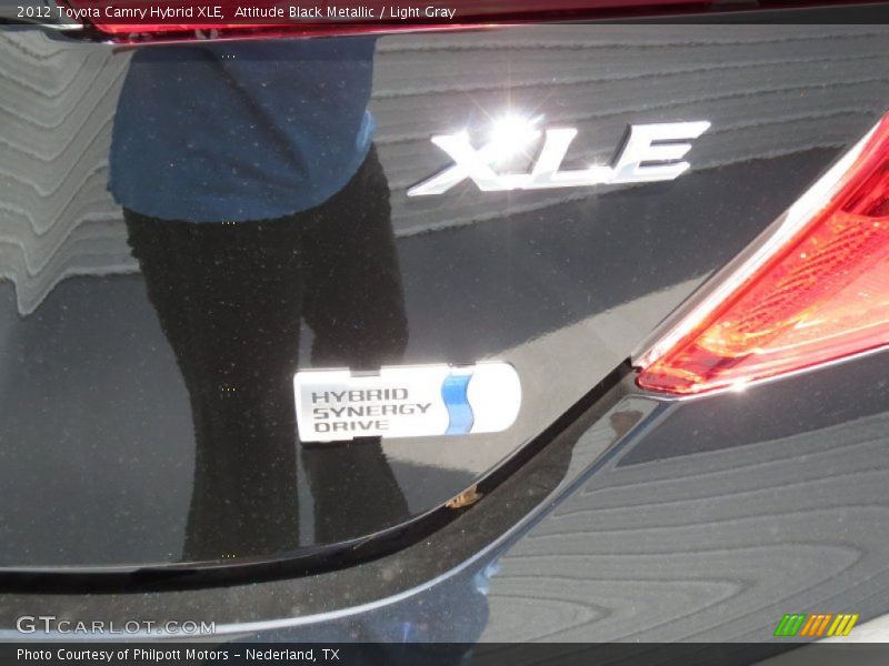 Attitude Black Metallic / Light Gray 2012 Toyota Camry Hybrid XLE