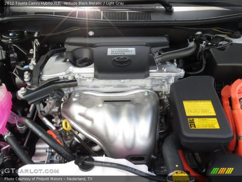 Attitude Black Metallic / Light Gray 2012 Toyota Camry Hybrid XLE