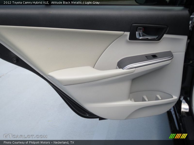 Attitude Black Metallic / Light Gray 2012 Toyota Camry Hybrid XLE
