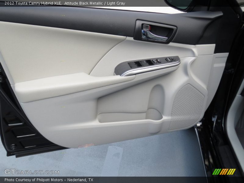 Attitude Black Metallic / Light Gray 2012 Toyota Camry Hybrid XLE
