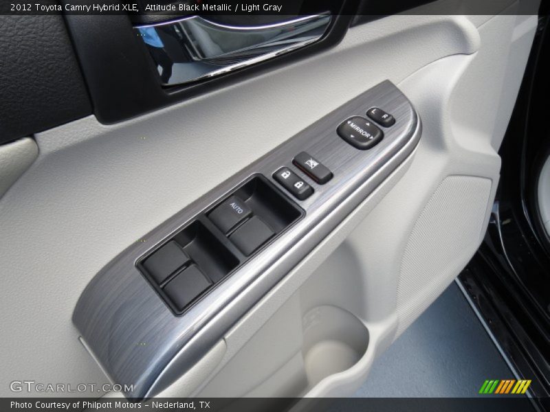 Attitude Black Metallic / Light Gray 2012 Toyota Camry Hybrid XLE