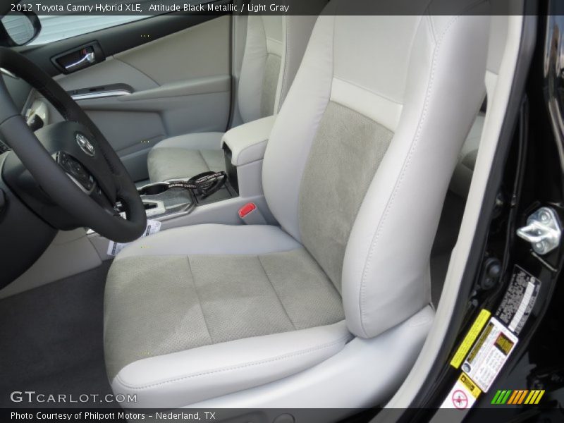 Attitude Black Metallic / Light Gray 2012 Toyota Camry Hybrid XLE