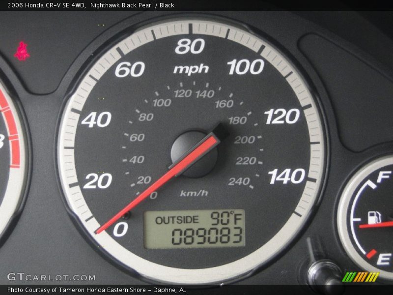 Nighthawk Black Pearl / Black 2006 Honda CR-V SE 4WD