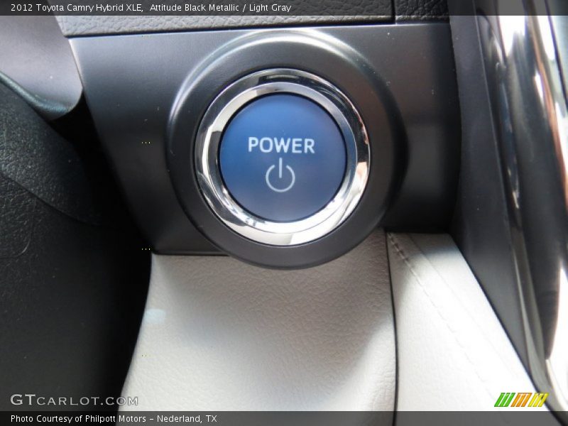 Attitude Black Metallic / Light Gray 2012 Toyota Camry Hybrid XLE