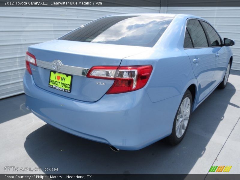 Clearwater Blue Metallic / Ash 2012 Toyota Camry XLE