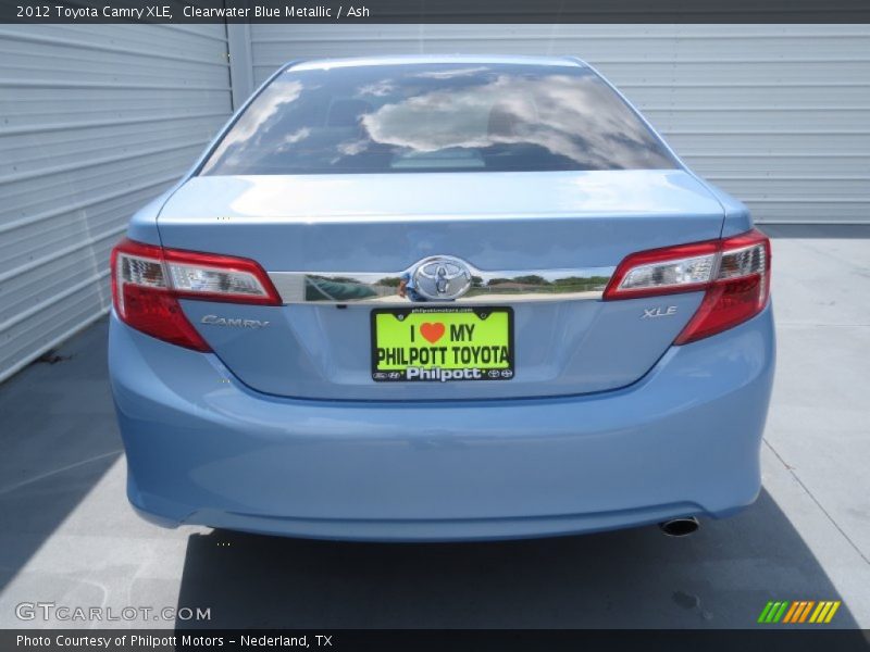 Clearwater Blue Metallic / Ash 2012 Toyota Camry XLE