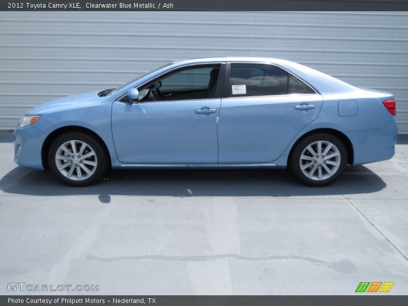 Clearwater Blue Metallic / Ash 2012 Toyota Camry XLE