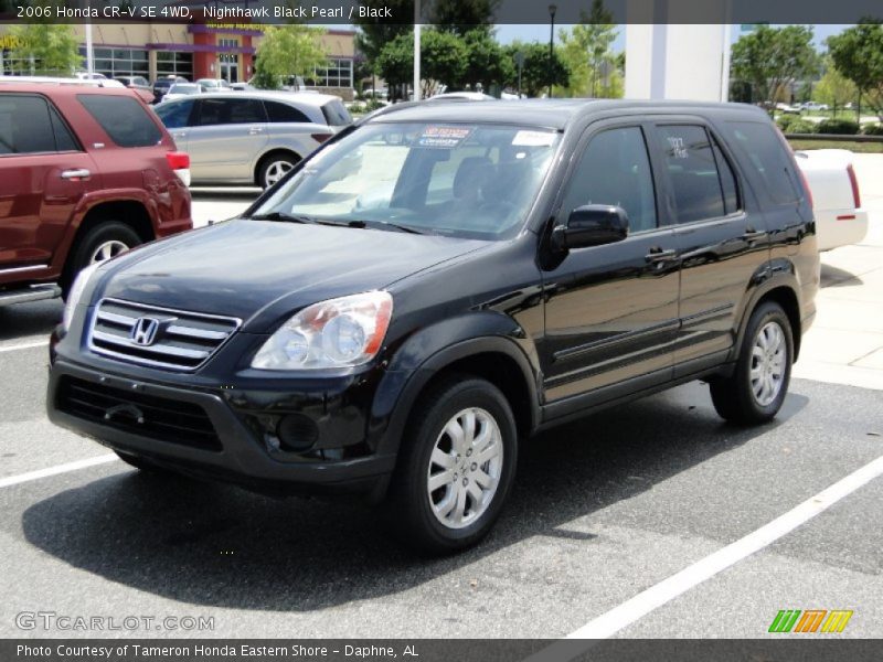 Nighthawk Black Pearl / Black 2006 Honda CR-V SE 4WD