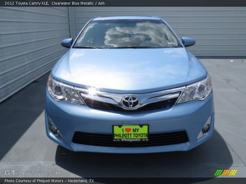 Clearwater Blue Metallic / Ash 2012 Toyota Camry XLE