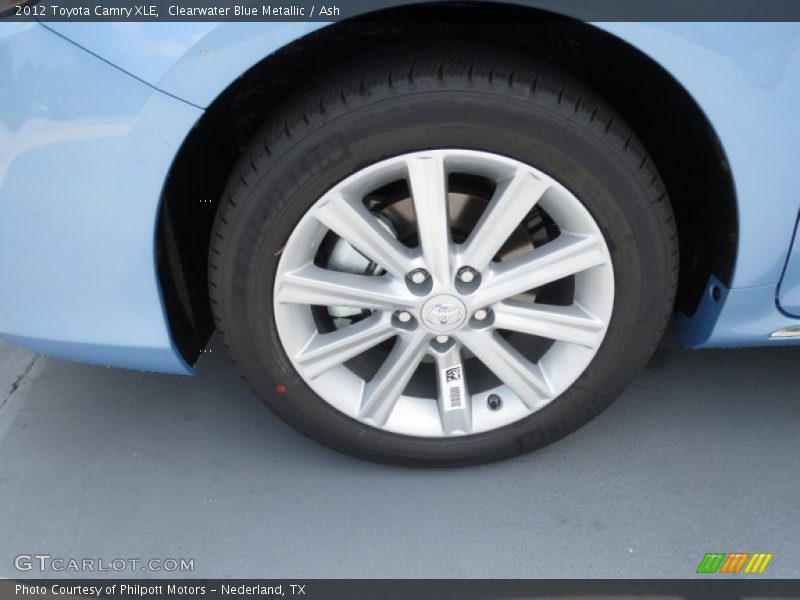 Clearwater Blue Metallic / Ash 2012 Toyota Camry XLE