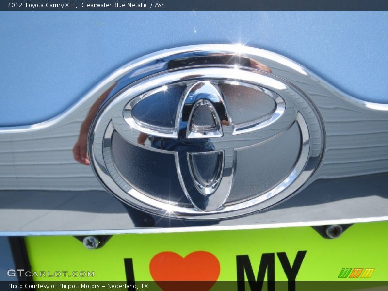 Clearwater Blue Metallic / Ash 2012 Toyota Camry XLE