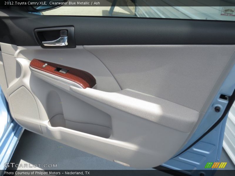 Clearwater Blue Metallic / Ash 2012 Toyota Camry XLE