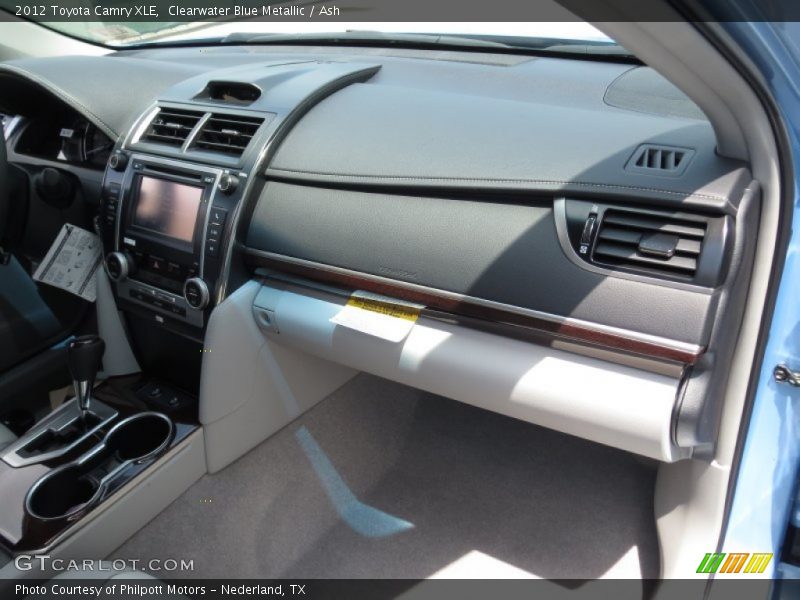 Clearwater Blue Metallic / Ash 2012 Toyota Camry XLE