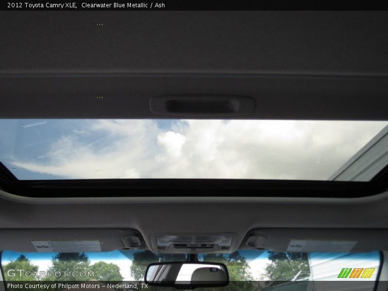 Clearwater Blue Metallic / Ash 2012 Toyota Camry XLE