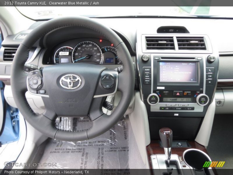 Clearwater Blue Metallic / Ash 2012 Toyota Camry XLE