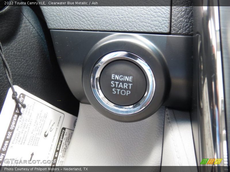 Clearwater Blue Metallic / Ash 2012 Toyota Camry XLE