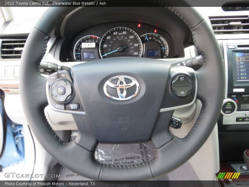 Clearwater Blue Metallic / Ash 2012 Toyota Camry XLE