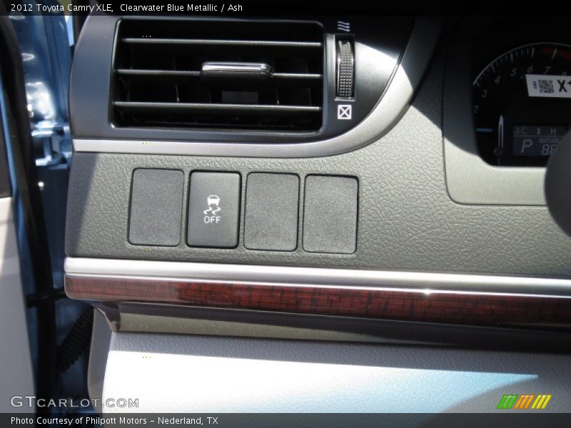 Clearwater Blue Metallic / Ash 2012 Toyota Camry XLE