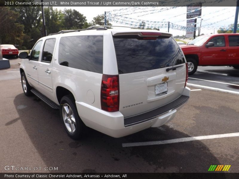 White Diamond Tricoat / Light Cashmere/Dark Cashmere 2013 Chevrolet Suburban LTZ