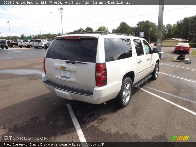 White Diamond Tricoat / Light Cashmere/Dark Cashmere 2013 Chevrolet Suburban LTZ