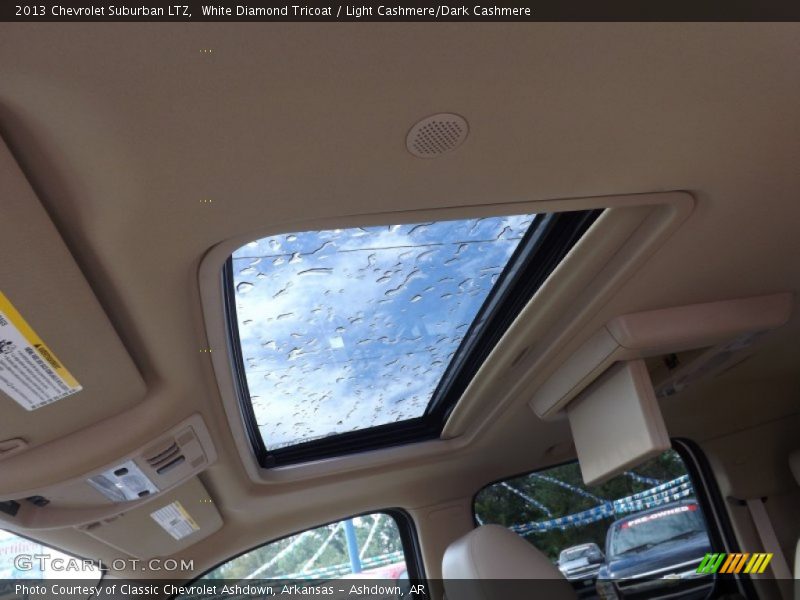 White Diamond Tricoat / Light Cashmere/Dark Cashmere 2013 Chevrolet Suburban LTZ