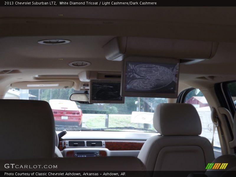 White Diamond Tricoat / Light Cashmere/Dark Cashmere 2013 Chevrolet Suburban LTZ
